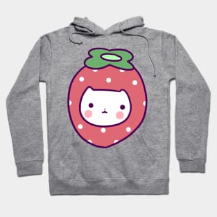 Strawberry Cat Face Hoodie